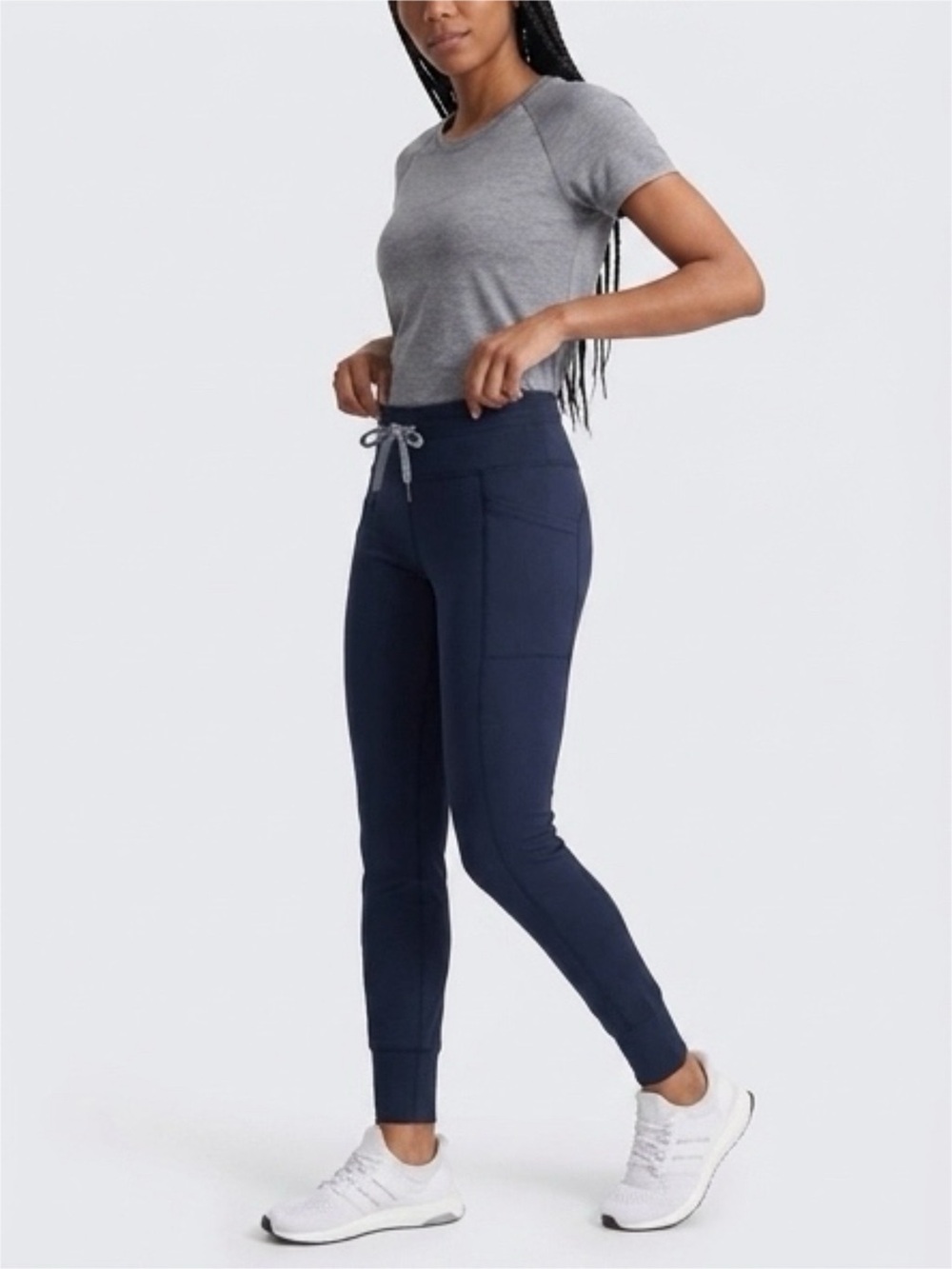 Yogalicious Black Drawstring Jogger Pants with drawstring